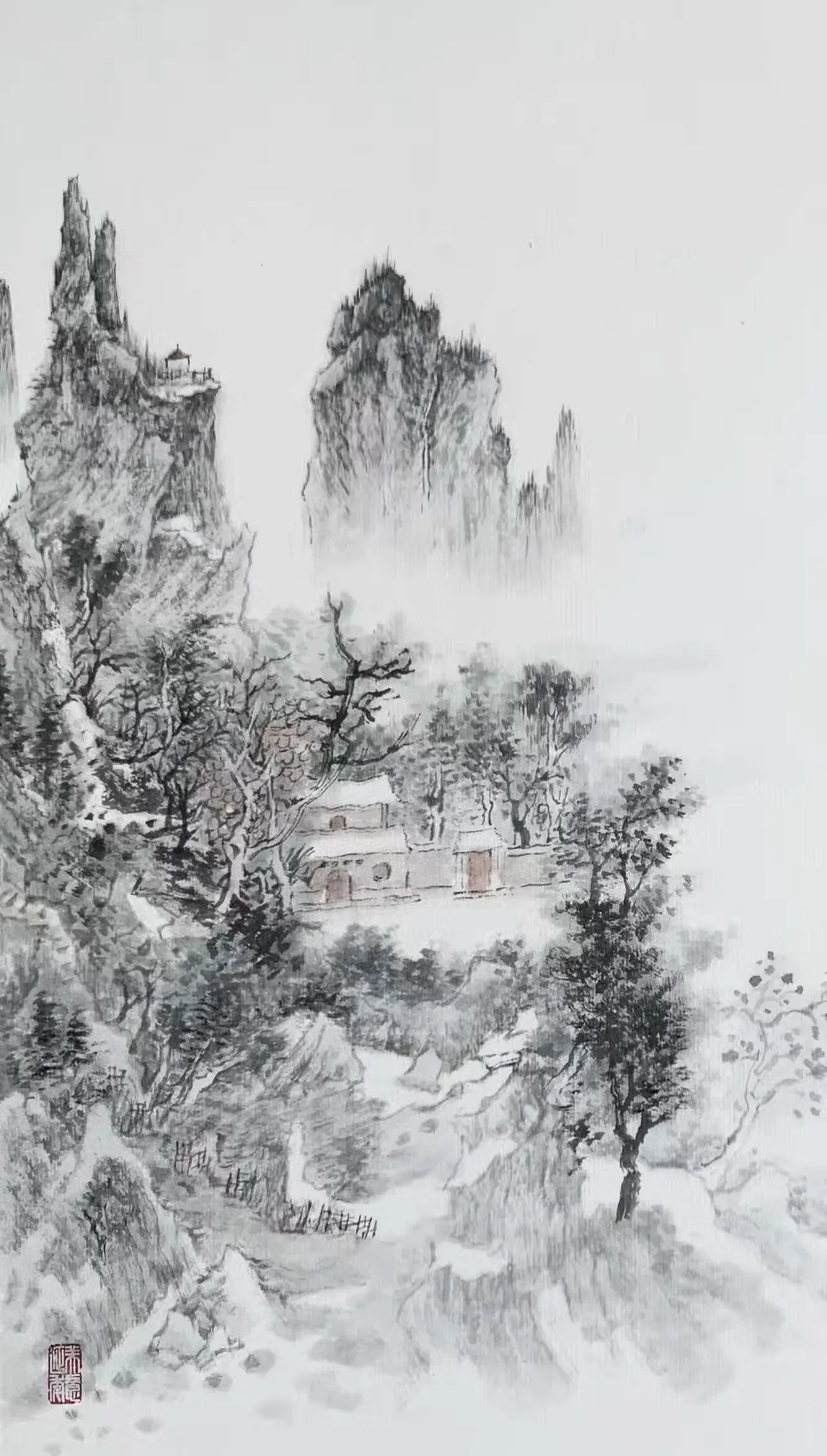 简篇-“十方草堂”开园暨“缘起丹青—任賢義教授 张军博教授中国画联展”、“中华奇石展”启幕