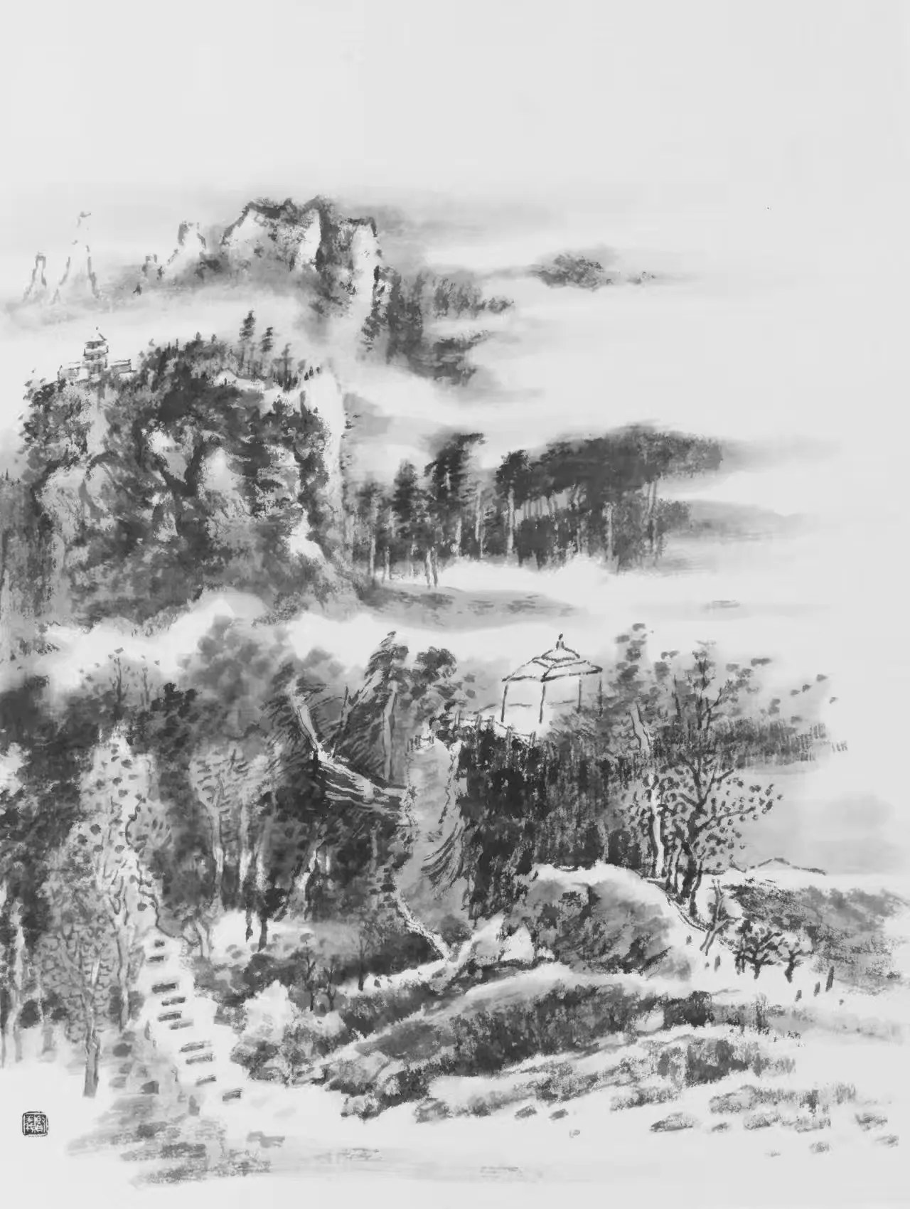 简篇-“十方草堂”开园暨“缘起丹青—任賢義教授 张军博教授中国画联展”、“中华奇石展”启幕